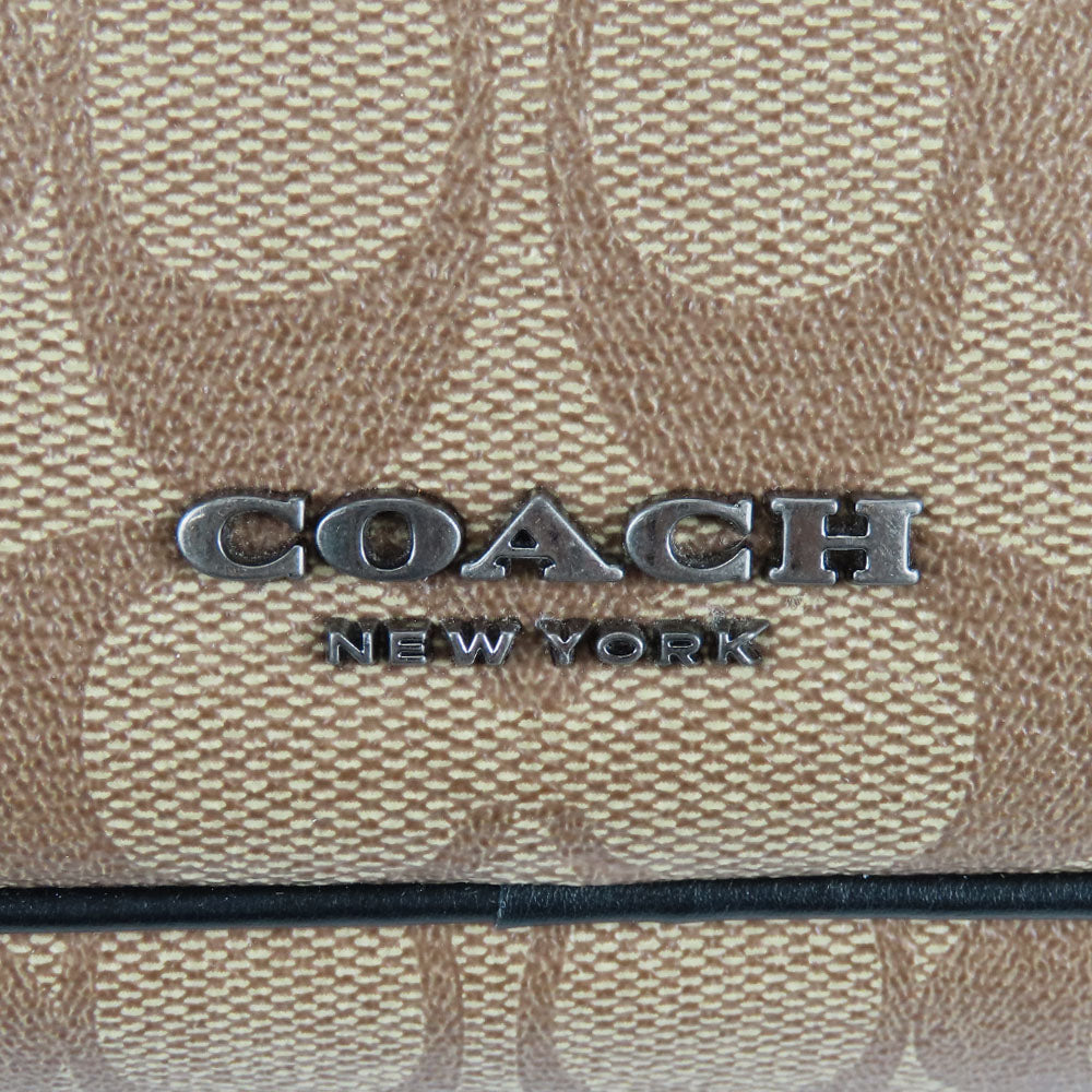 Coach Shoulder Bag F50715 Pvc, Leather Beige Mens Used Authentic