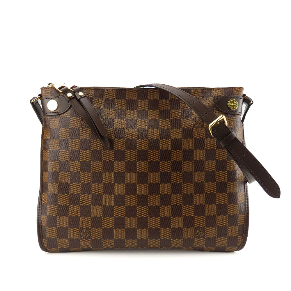 Louis Vuitton Shoulder Bag N41425 Damier Brown Duomo Women Used Authentic