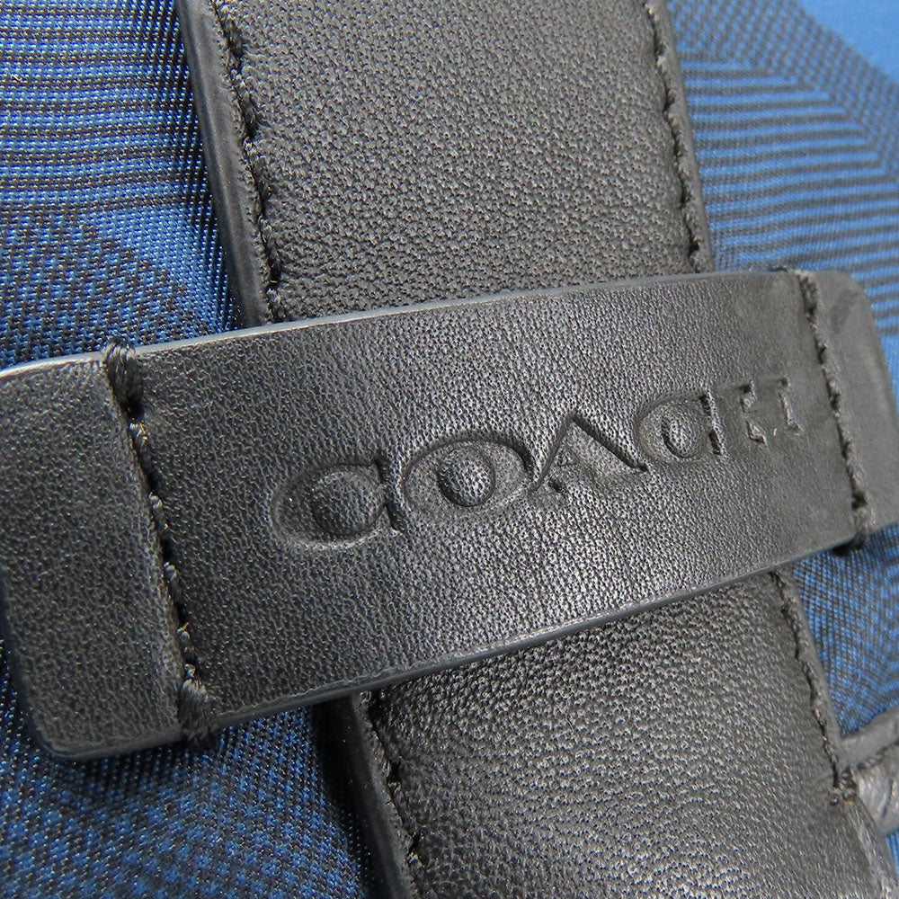 Coach Shoulder Bag F71662 Nylon Blue