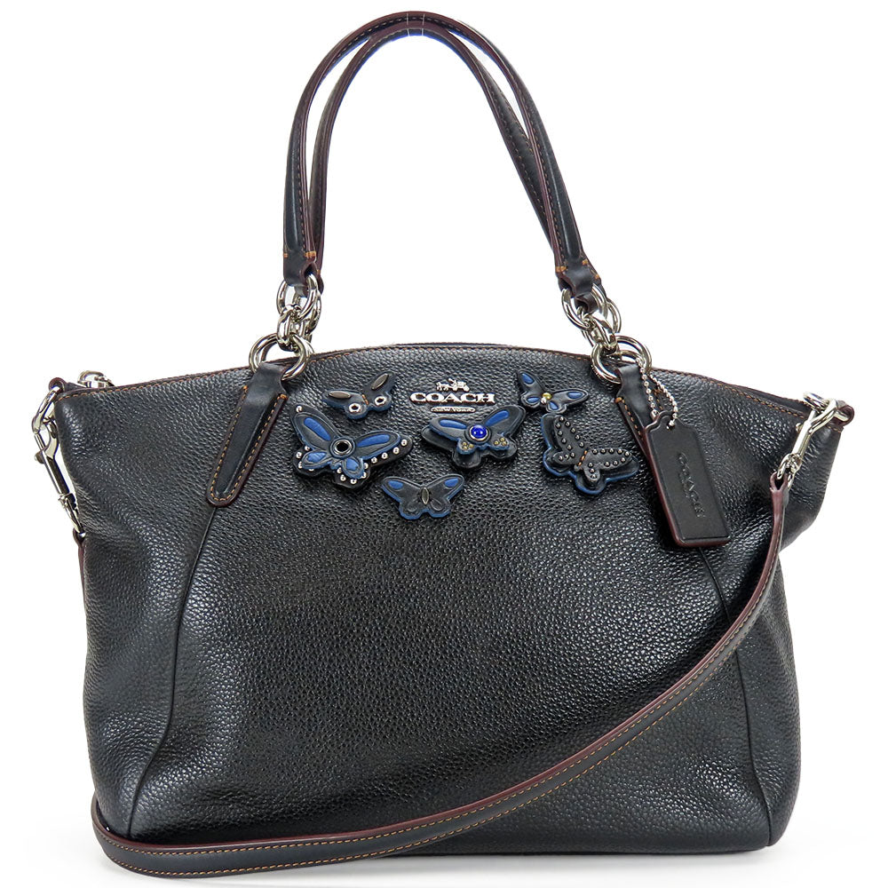 Coach Handbag F59354 Leather Black