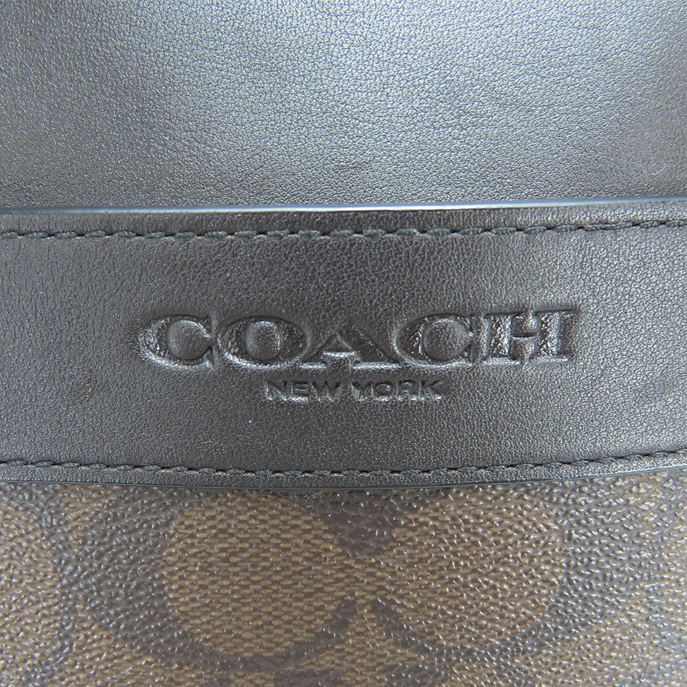 Coach Shoulder Bag F71764 Leather, Pvc Brown Women Used Authentic