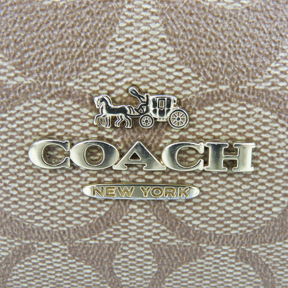 Coach Backpack F58314 Leather Beige