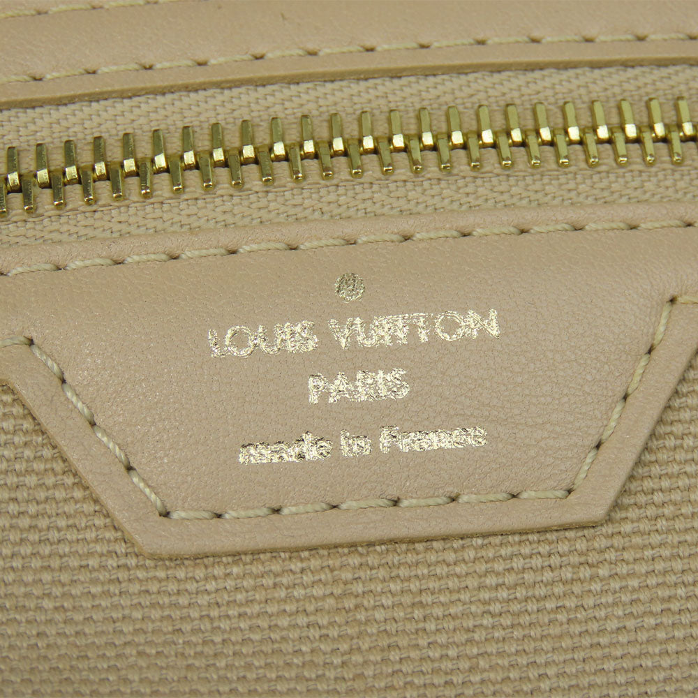 Louis Vuitton Tote Bag M95468 Cotton Canvas Beige That's Love Pm Women Used Authentic