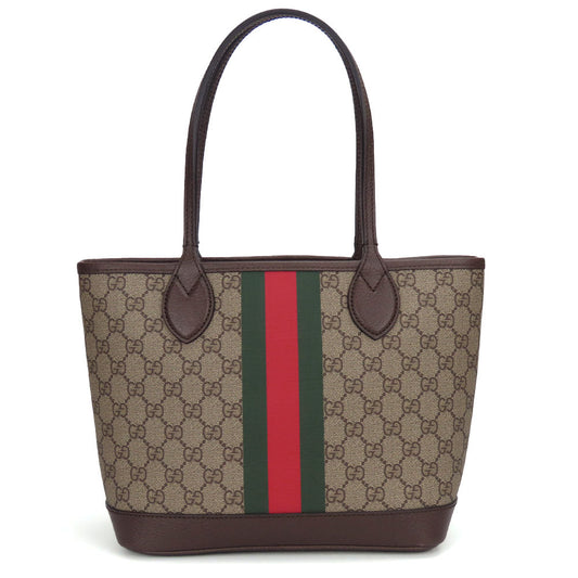 Gucci Tote Bag 726762 Gg Supreme Canvas Beige Sherry Line Ofidia Women Used Authentic