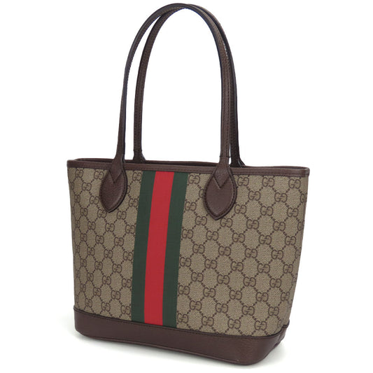 Gucci Tote Bag 726762 Gg Supreme Canvas Beige Sherry Line Ofidia Women Used Authentic