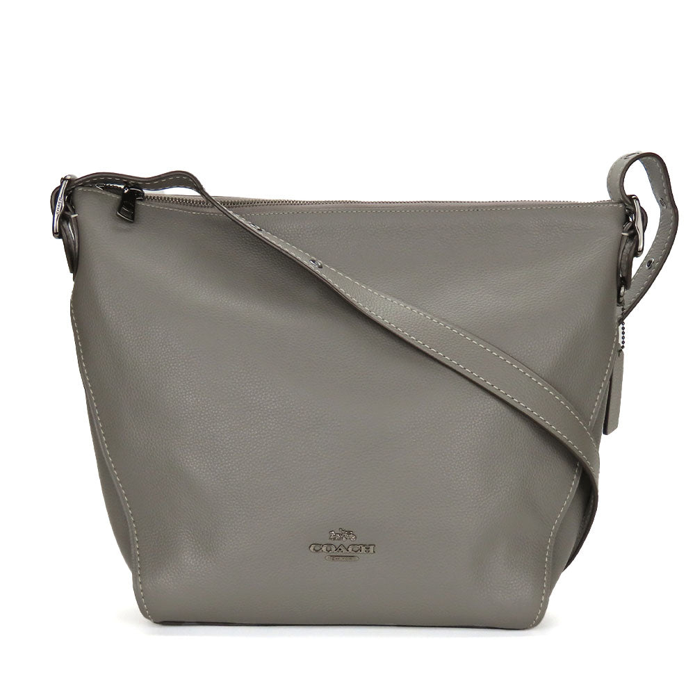 Coach Shoulder Bag 21378 Leather Gray