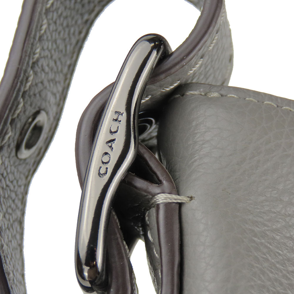 Coach Shoulder Bag 21378 Leather Gray