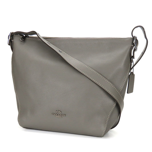 Coach Shoulder Bag 21378 Leather Gray