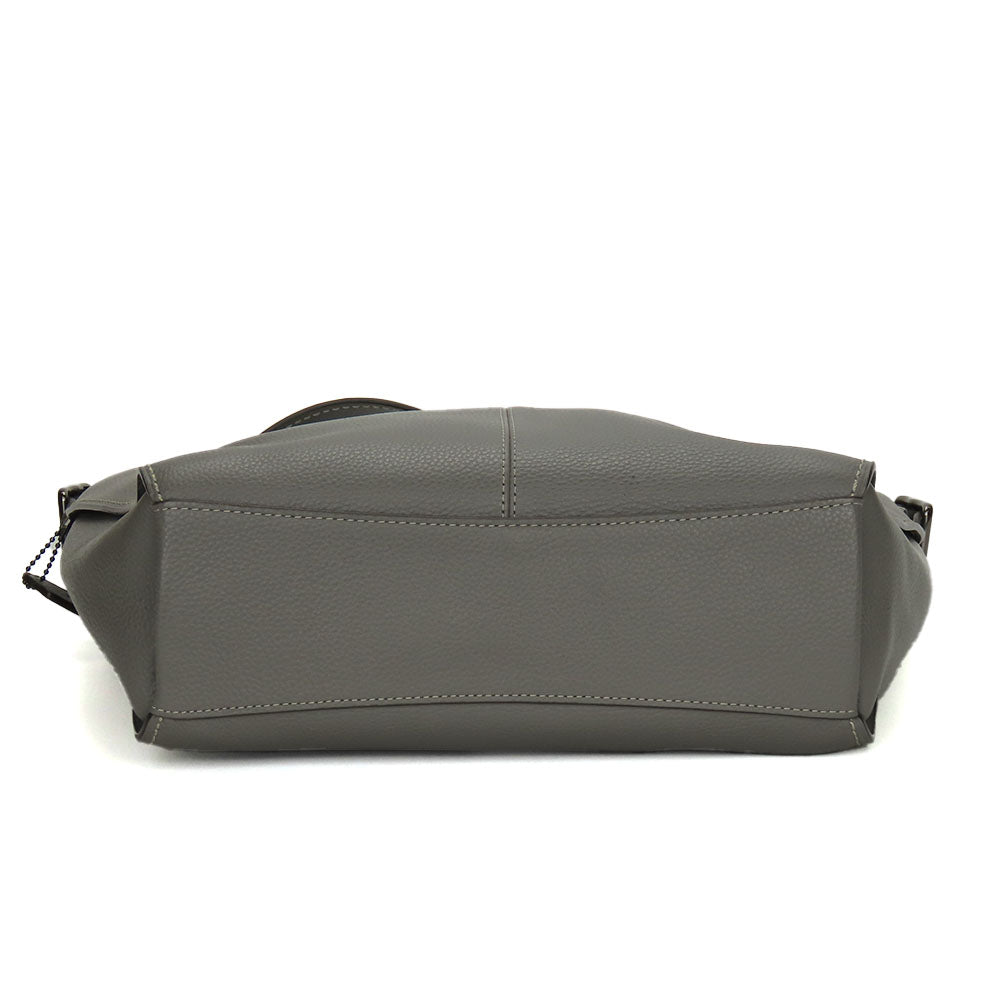 Coach Shoulder Bag 21378 Leather Gray