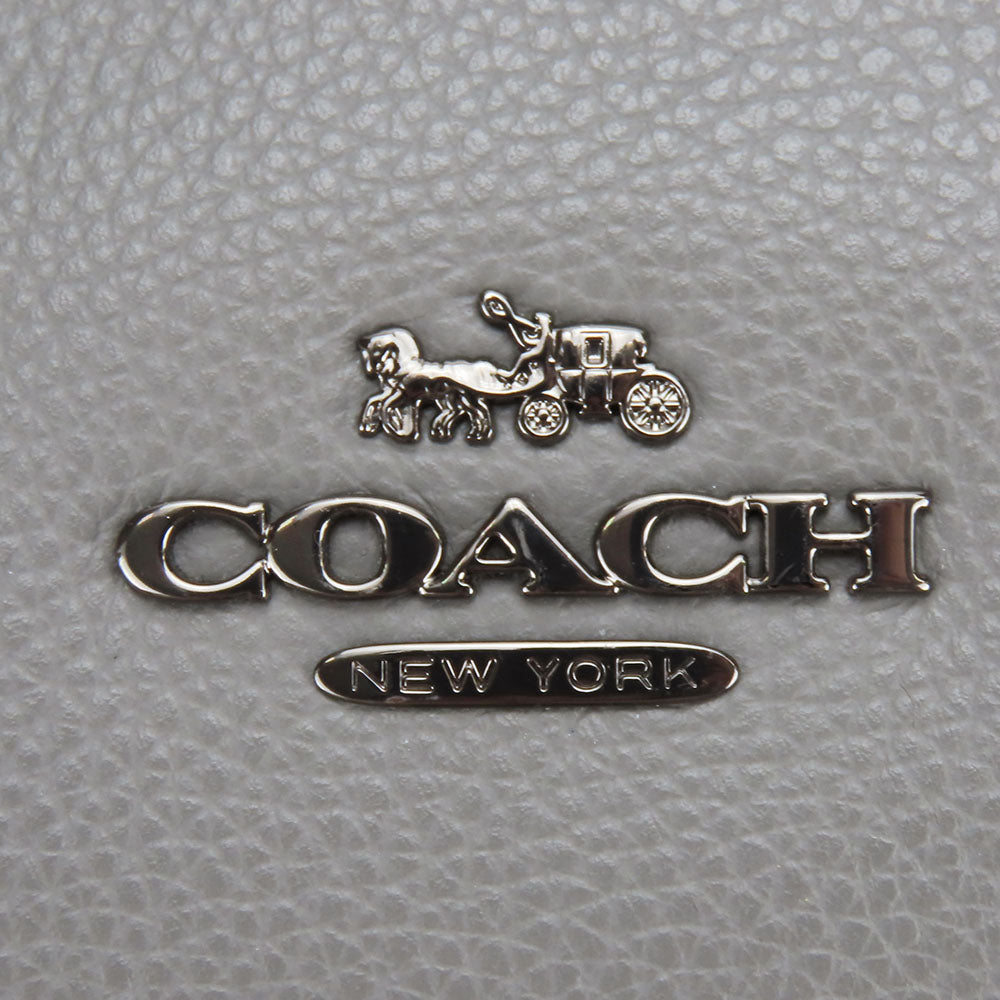 Coach Shoulder Bag 21378 Leather Gray