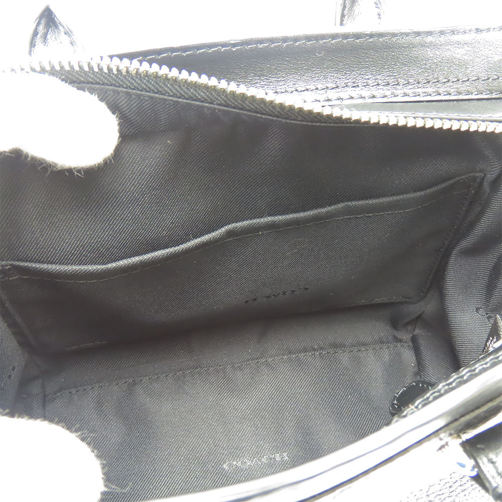 Coach Handbag 37444 Leather Black Swagger 21