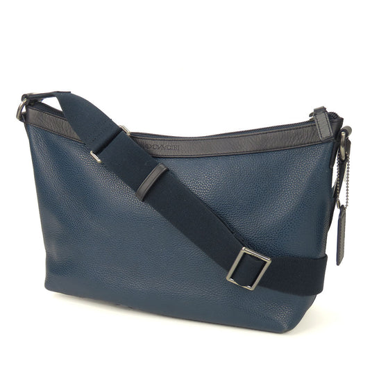 Coach Shoulder Bag F71431 Leather Navy