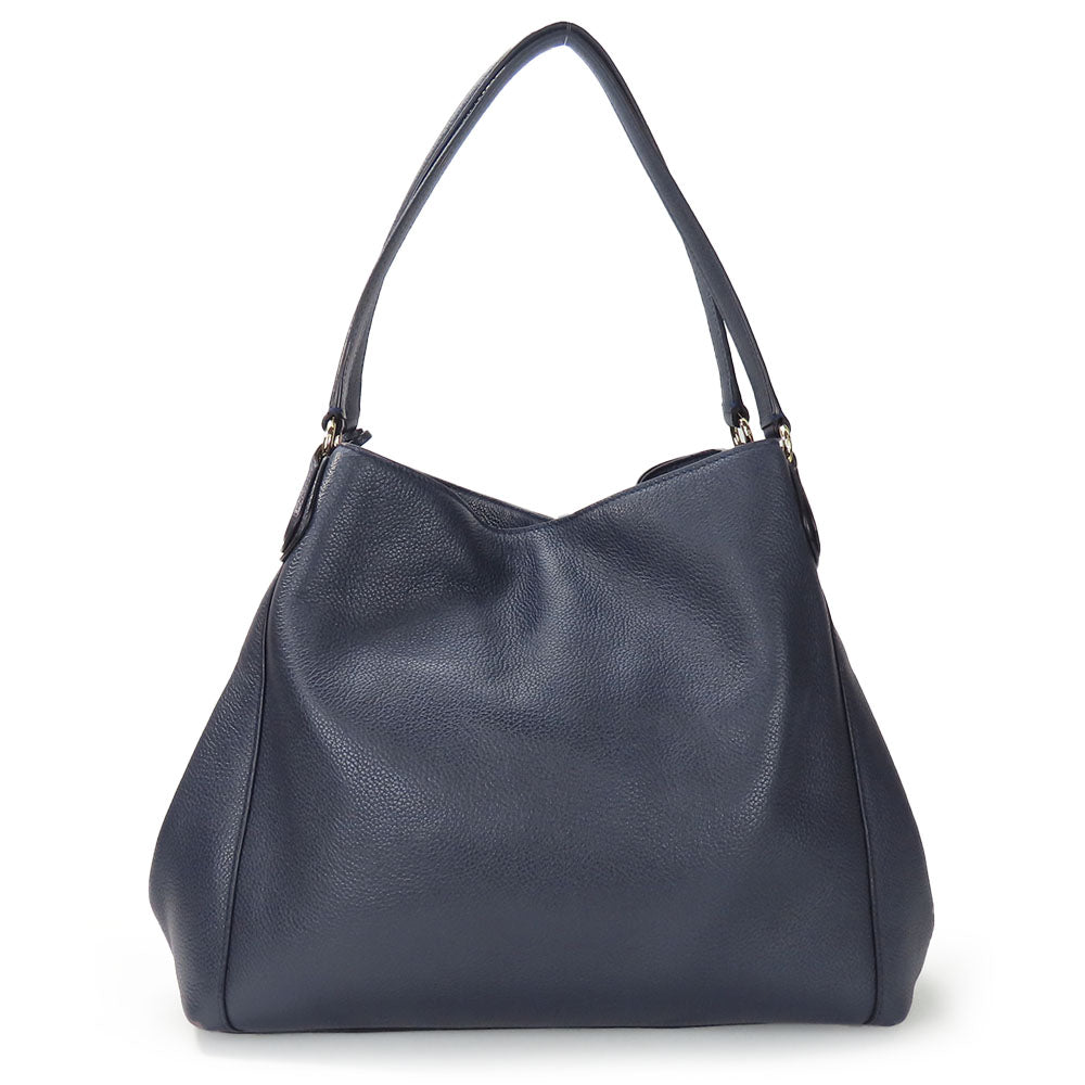 Coach Tote Bag 36464 Leather Navy