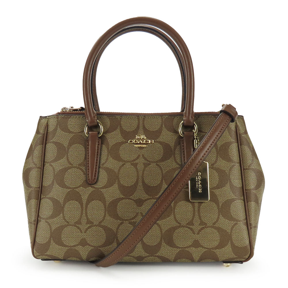 Coach Handbag F67027 Pvc Brown