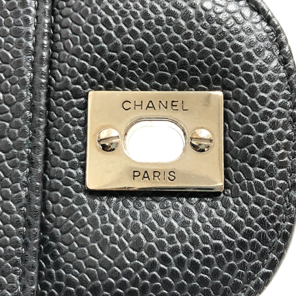 Chanel Shoulder Bag A28600 Caviar Skin Black Matrasse 30 Women Used Authentic