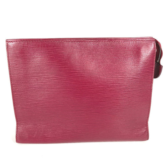 Louis Vuitton Clutch Bag M41085 Epi Leather Red Epi Posh Toilette 26 Women Used Authentic