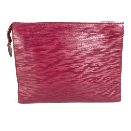 Louis Vuitton Clutch Bag M41085 Epi Leather Red Epi Posh Toilette 26 Women Used Authentic