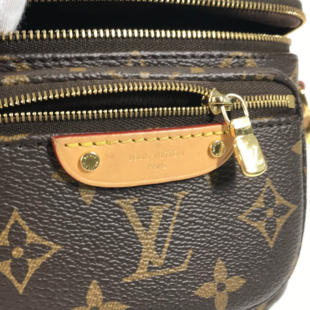 Louis Vuitton Sling Bag M83532 Monogram Canvas Brown Monogram Mini Bum Bag Women Used Authentic