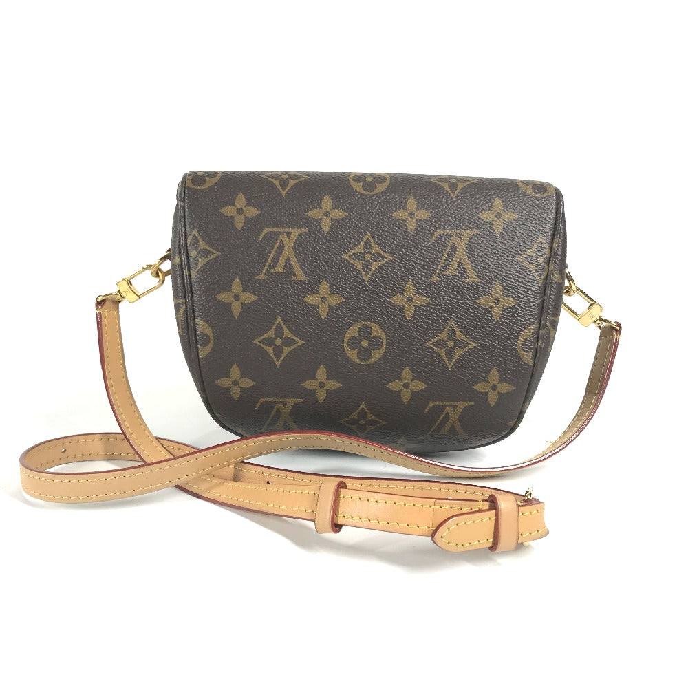 Louis Vuitton Sling Bag M83532 Monogram Canvas Brown Monogram Mini Bum Bag Women Used Authentic