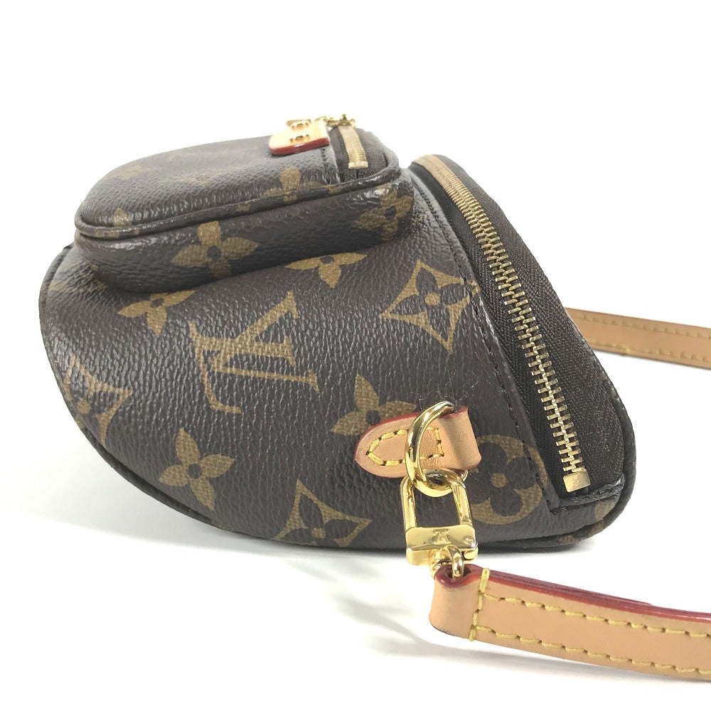 Louis Vuitton Sling Bag M83532 Monogram Canvas Brown Monogram Mini Bum Bag Women Used Authentic