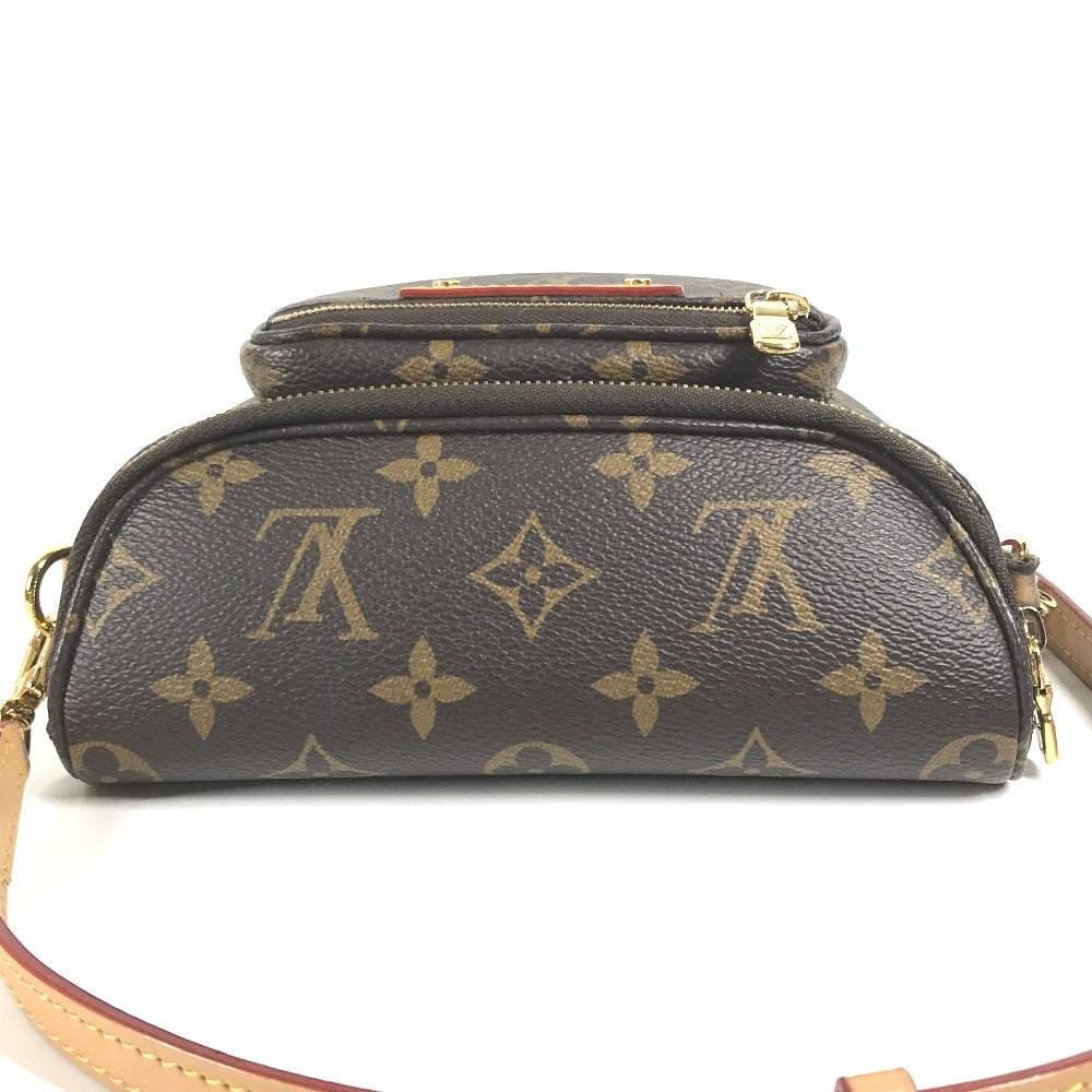 Louis Vuitton Sling Bag M83532 Monogram Canvas Brown Monogram Mini Bum Bag Women Used Authentic