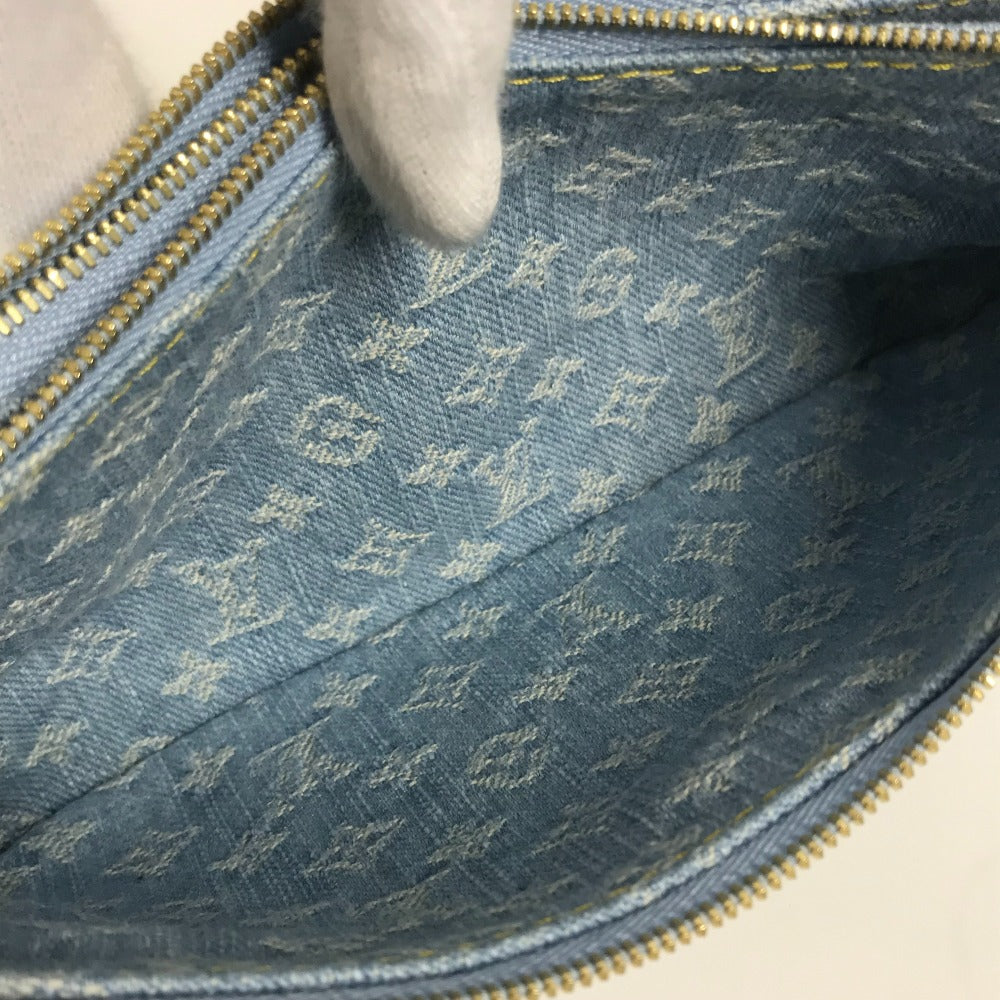 Louis Vuitton Shoulder Bag M83532 Monogram Denim Blue Monogram Denim Pochette Live Women Used Authentic