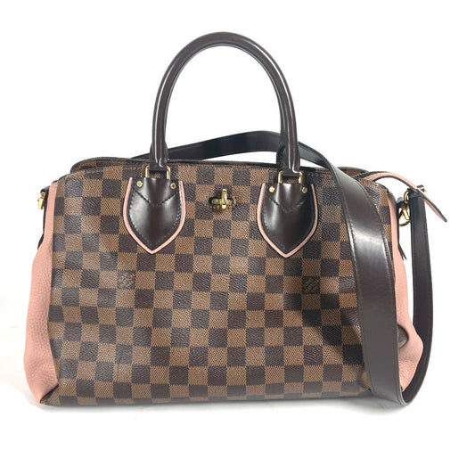 Louis Vuitton Tote Bag N41488 Damier Canvas Brown Damier Normandy Women Secondhand Authentic