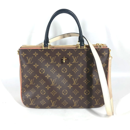 Louis Vuitton Handbag M44255 Monogram Canvas Brown Monogram Millefeuille Women Used Authentic