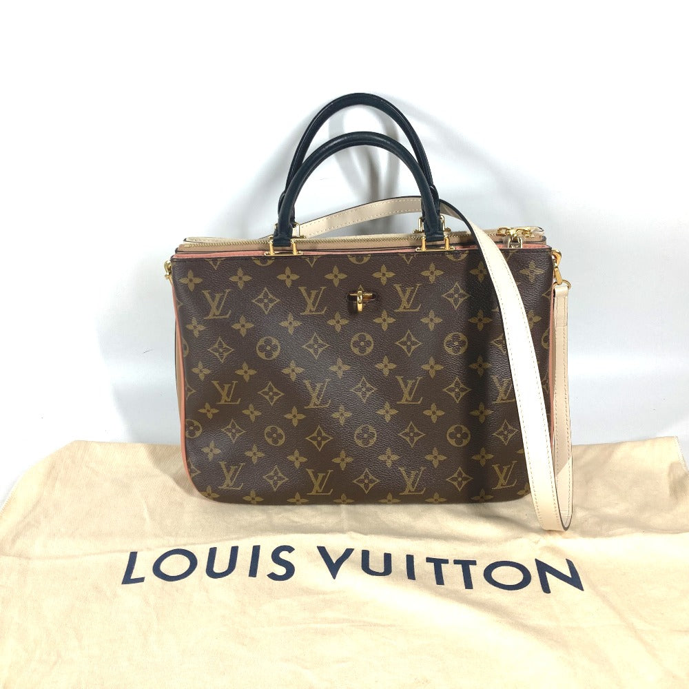 Louis Vuitton Handbag M44255 Monogram Canvas Brown Monogram Millefeuille Women Used Authentic