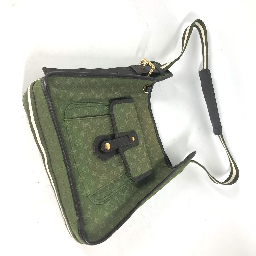 Louis Vuitton Shoulder Bag M92322 Monogram Mini Canvas Khaki Monogram Mini Besace Mary Kate Women Used Authentic