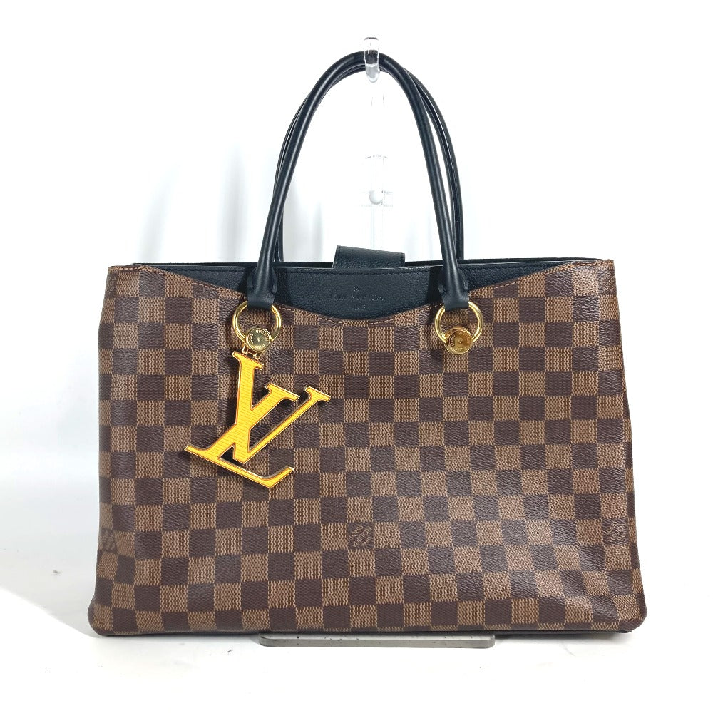 Louis Vuitton Shoulder Bag N40050 Damier Canvas Brown Damier Riverside Women Used Authentic