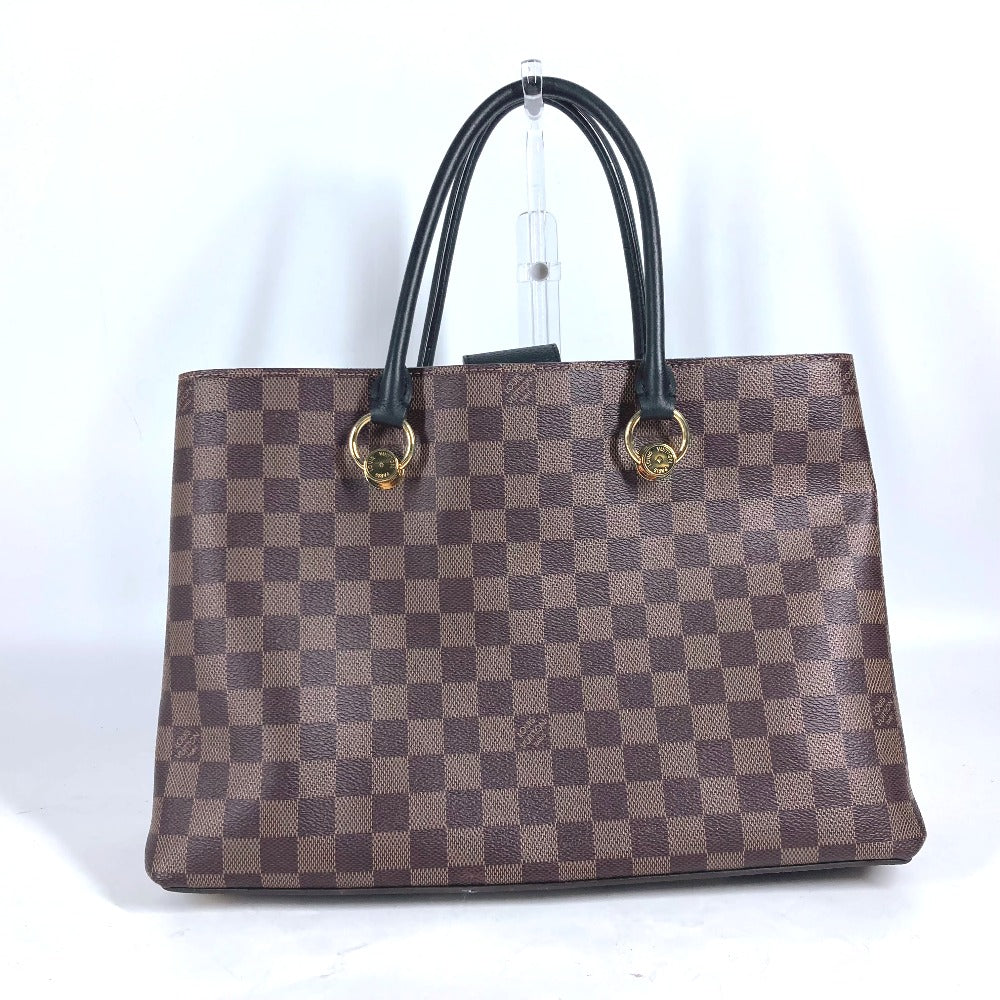 Louis Vuitton Shoulder Bag N40050 Damier Canvas Brown Damier Riverside Women Used Authentic