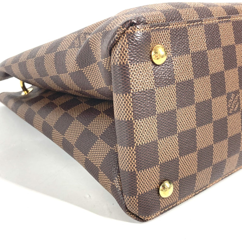 Louis Vuitton Shoulder Bag N40050 Damier Canvas Brown Damier Riverside Women Used Authentic