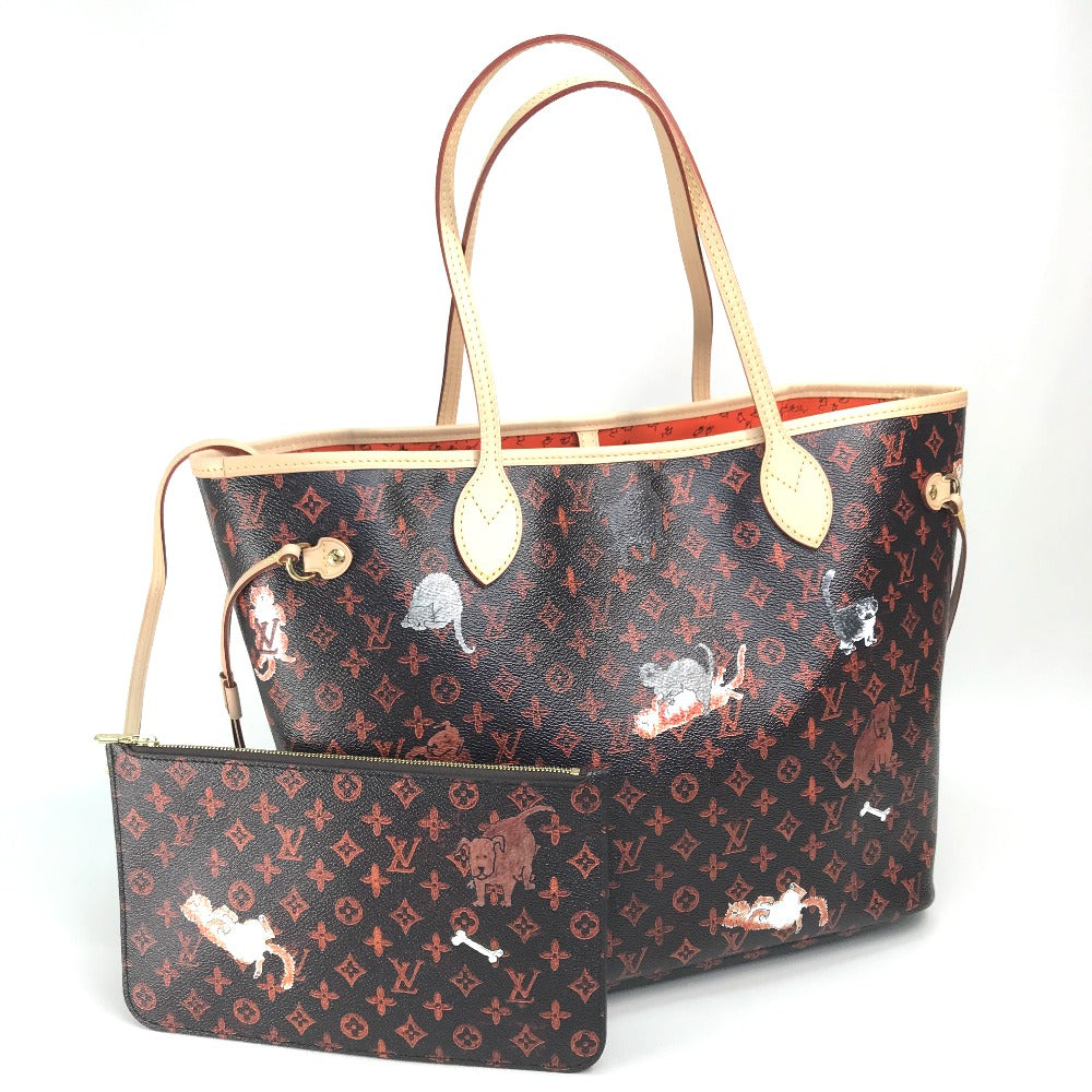 Louis Vuitton Tote Bag M44441 Monogram Canvas Brown Transformed Monogram Neverfull Mm Women Used Authentic