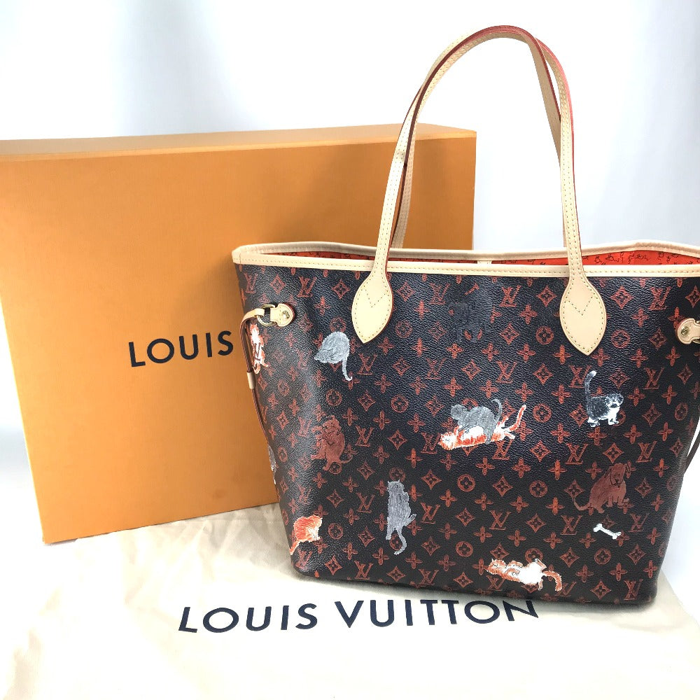 Louis Vuitton Tote Bag M44441 Monogram Canvas Brown Transformed Monogram Neverfull Mm Women Used Authentic