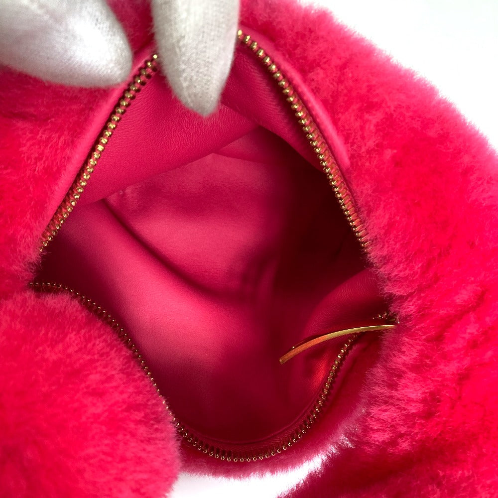 Bottegaveneta Handbag Fake Fur Pink Mini The Jodifer Women Used Authentic