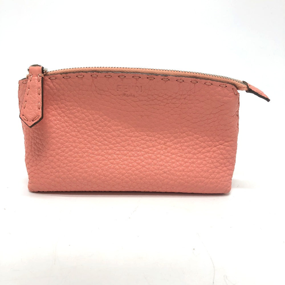 Fendi Pouch 8 N0114 Leather Pink Celeria