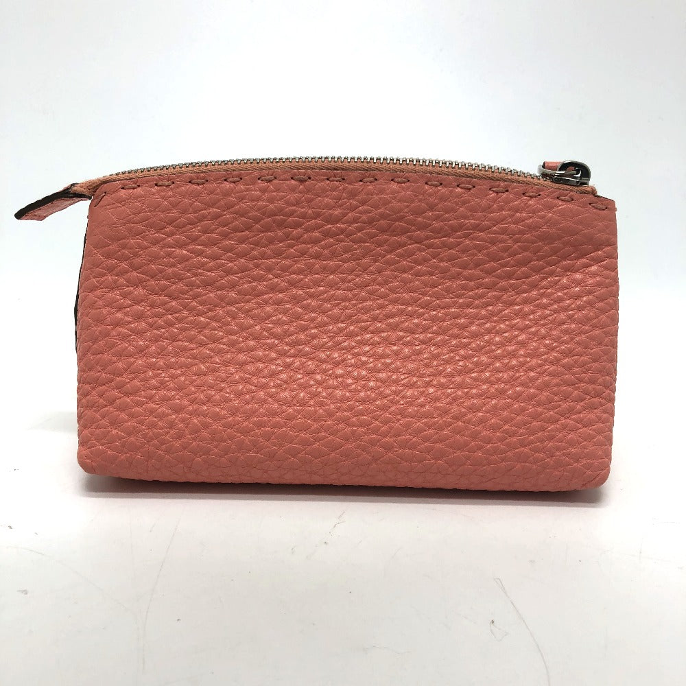 Fendi Pouch 8 N0114 Leather Pink Celeria