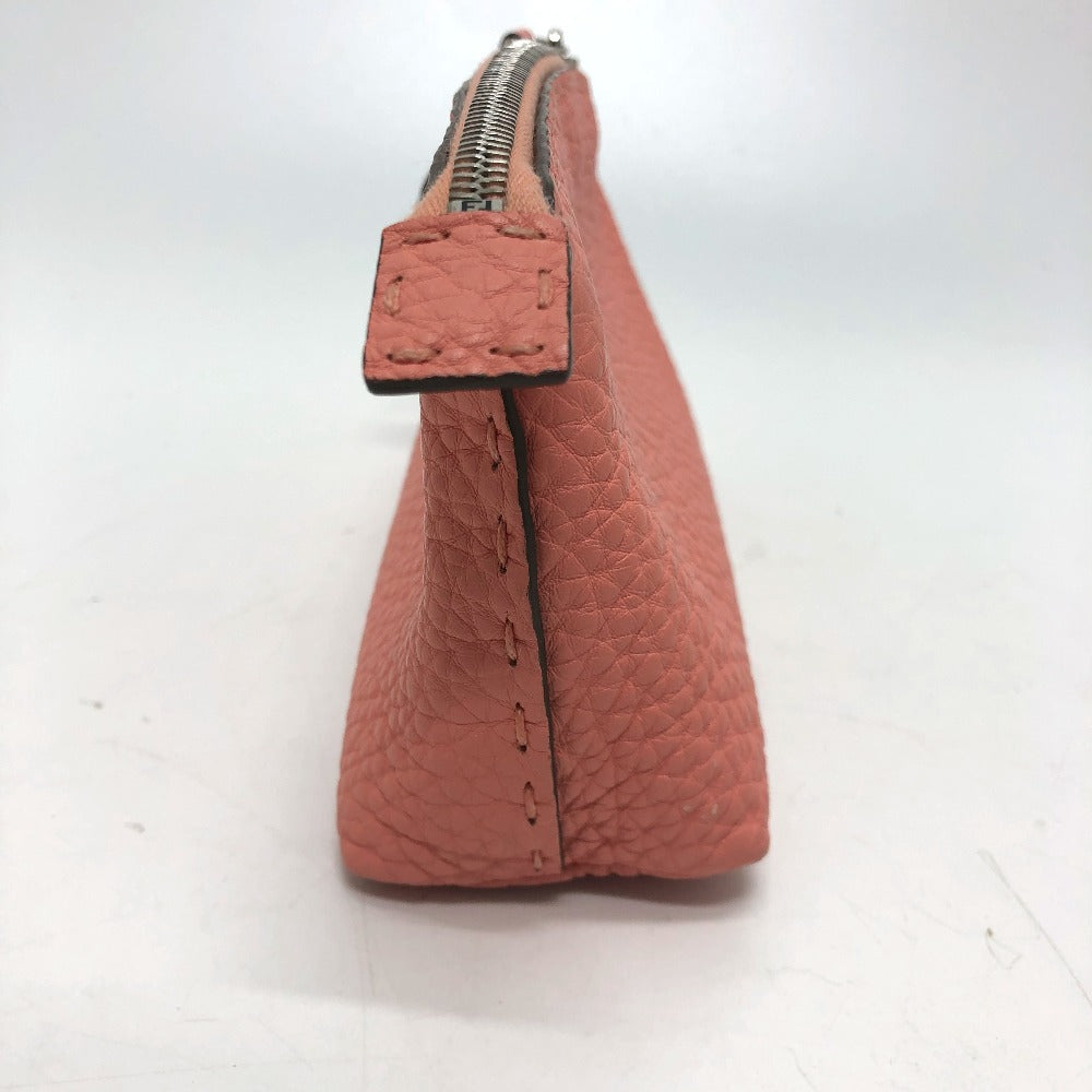 Fendi Pouch 8 N0114 Leather Pink Celeria