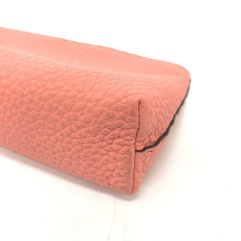 Fendi Pouch 8 N0114 Leather Pink Celeria