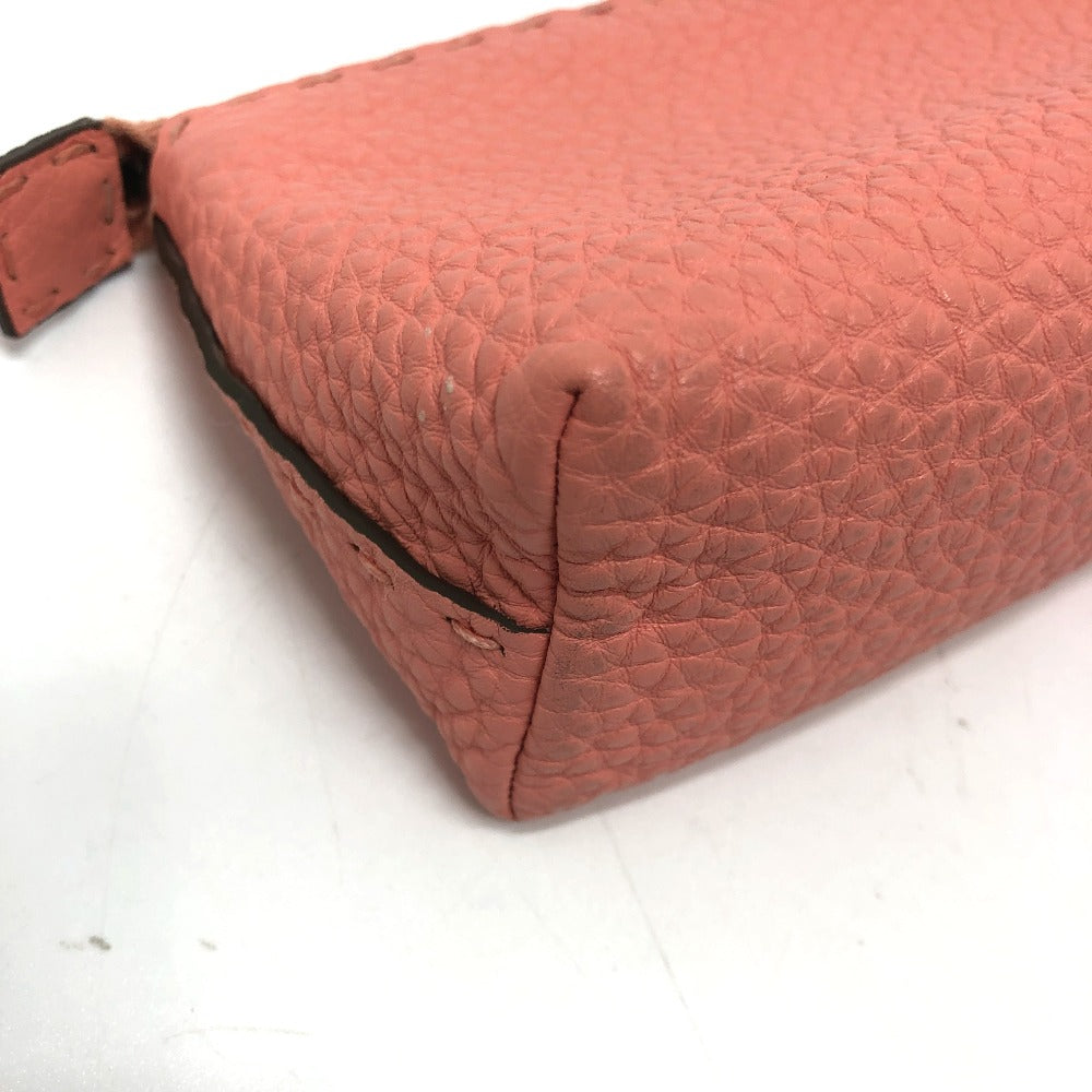 Fendi Pouch 8 N0114 Leather Pink Celeria