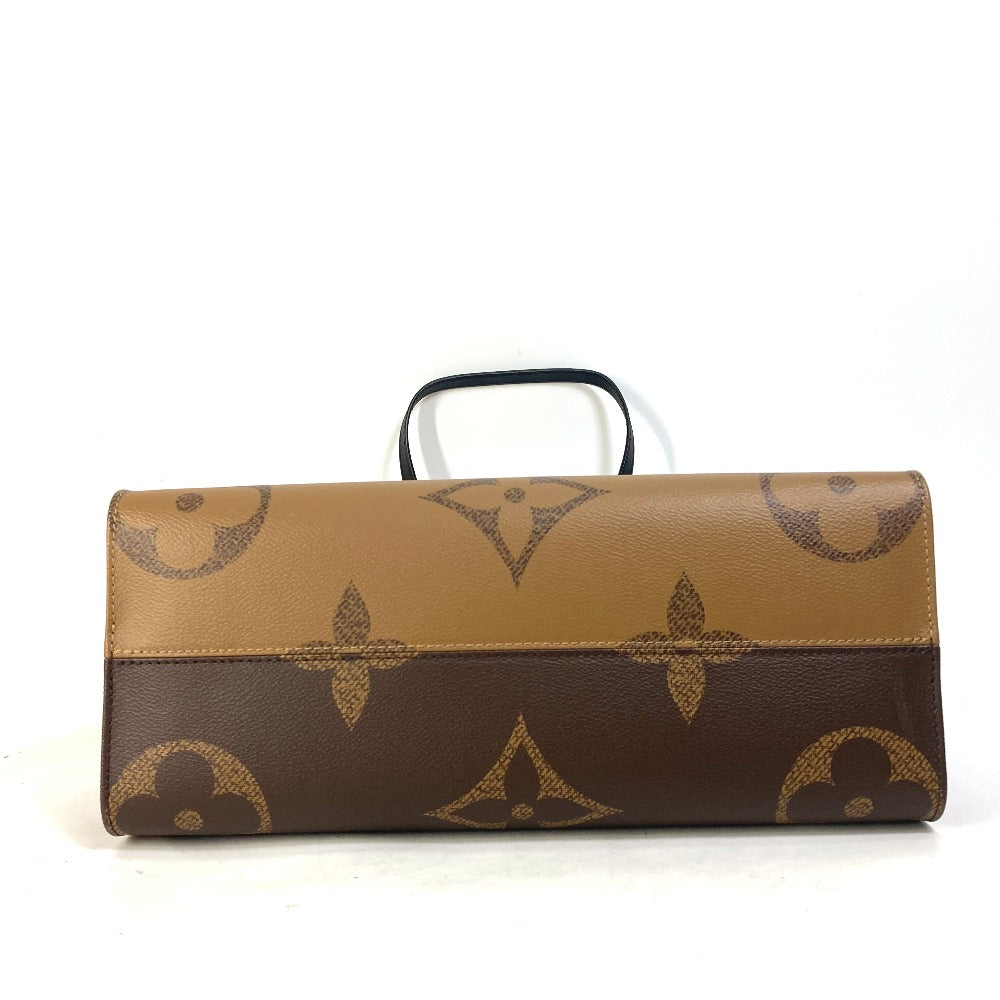 Louis Vuitton Tote Bag M45321 Monogram Giant Canvas Brown Monogram Giant On The Go Mm Women Used Authentic