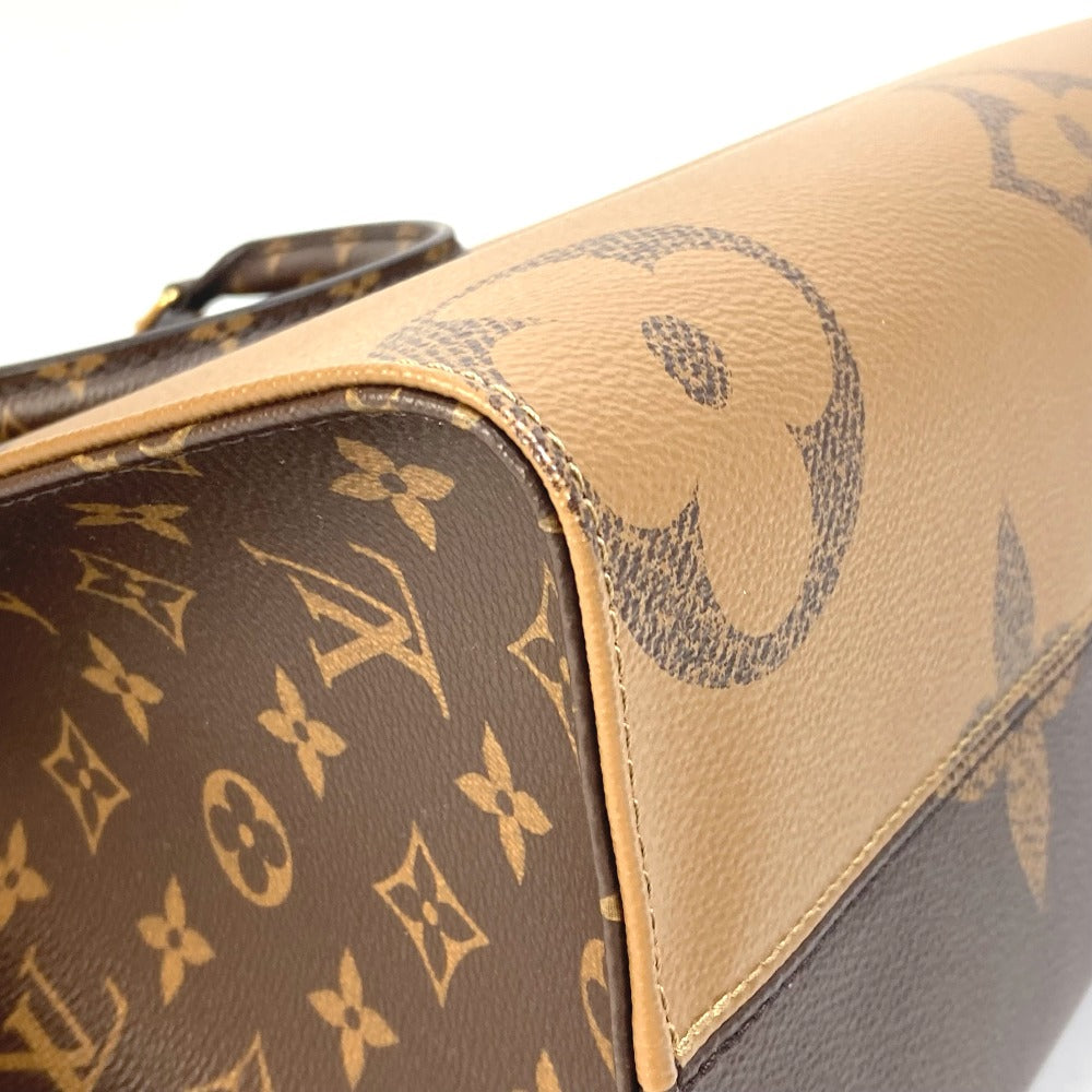 Louis Vuitton Tote Bag M45321 Monogram Giant Canvas Brown Monogram Giant On The Go Mm Women Used Authentic