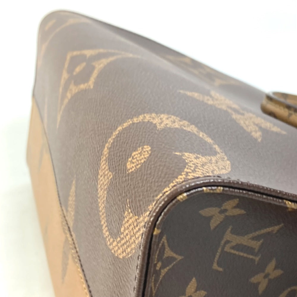 Louis Vuitton Tote Bag M45321 Monogram Giant Canvas Brown Monogram Giant On The Go Mm Women Used Authentic