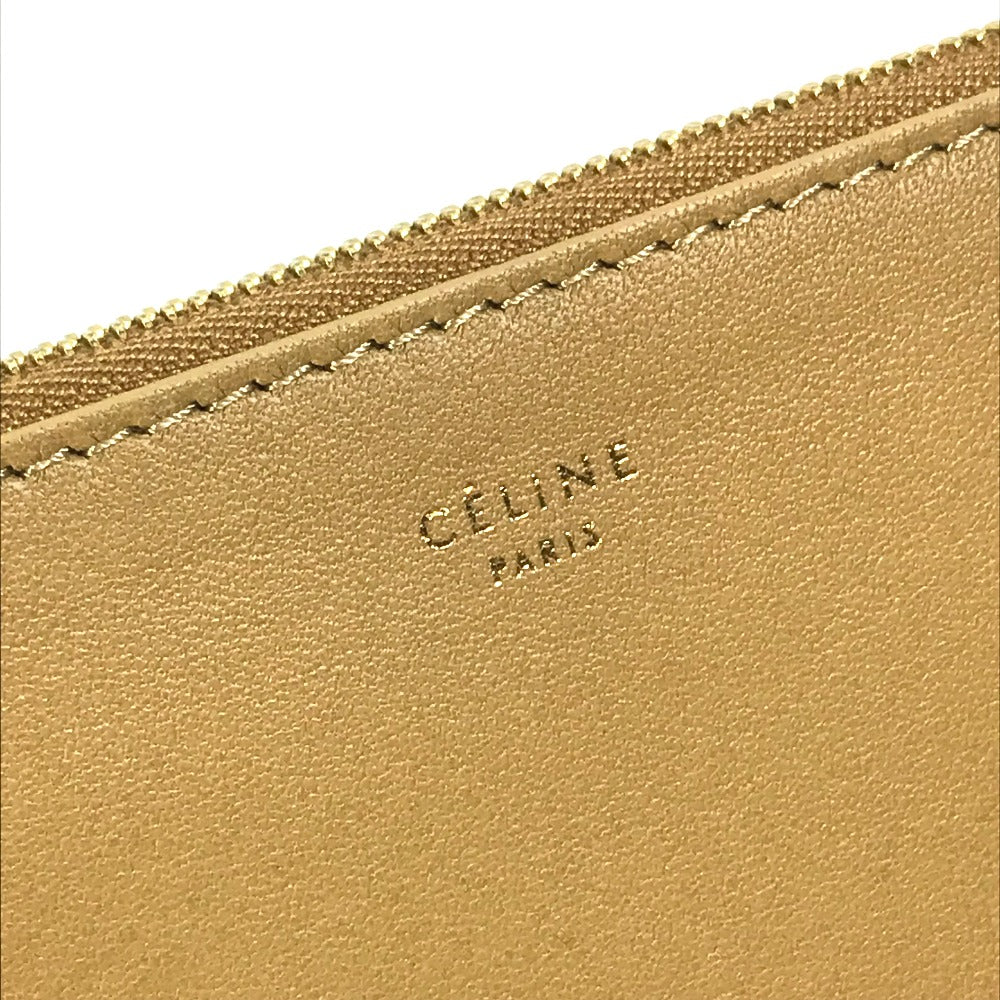 Celine Clutch Bag 100093 Htm Leather Brown Two Tone By Color Women Used Authentic