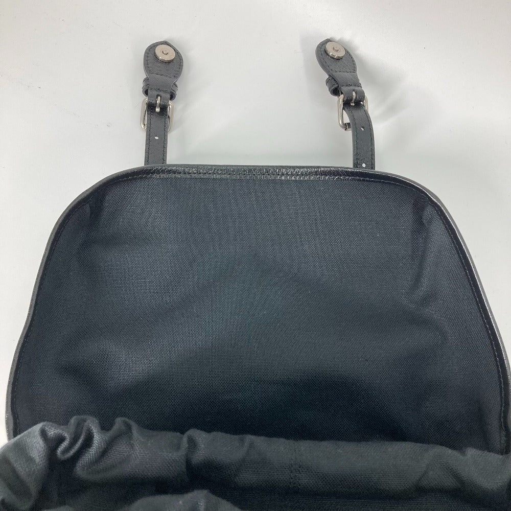 Gucci Backpack 696013 Gg Supreme Canvas Black Interlocking G Medium Backpack Mens Used Authentic