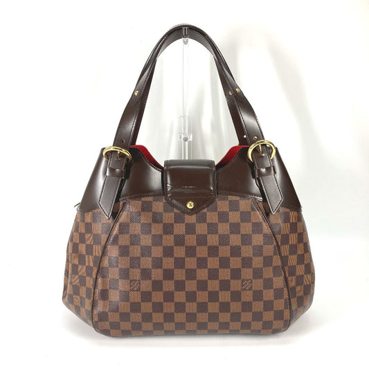 Louis Vuitton Shoulder Bag N41540 Damier Canvas Brown Damier Sistina Gm Women Used Authentic