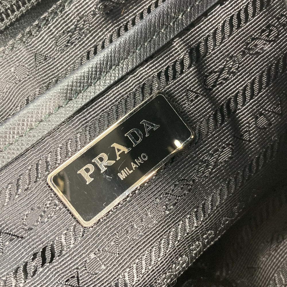 Prada Backpack 1 Bz811 Nylon Black Bag Triangle Logo Plate Women Used Authentic