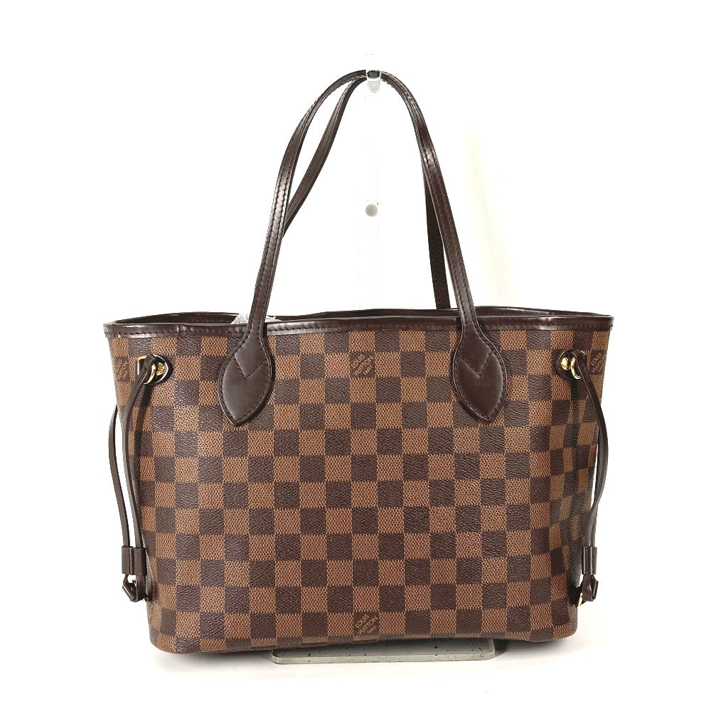 Louis Vuitton Tote Bag N41359 Damier Canvas Brown Damier Never Full Pm Mens Used Authentic