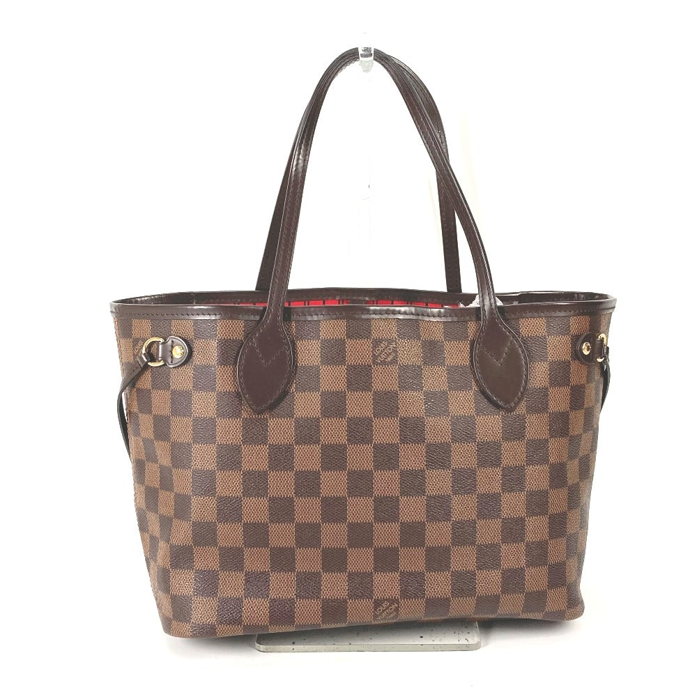 Louis Vuitton Tote Bag N41359 Damier Canvas Brown Damier Never Full Pm Mens Used Authentic